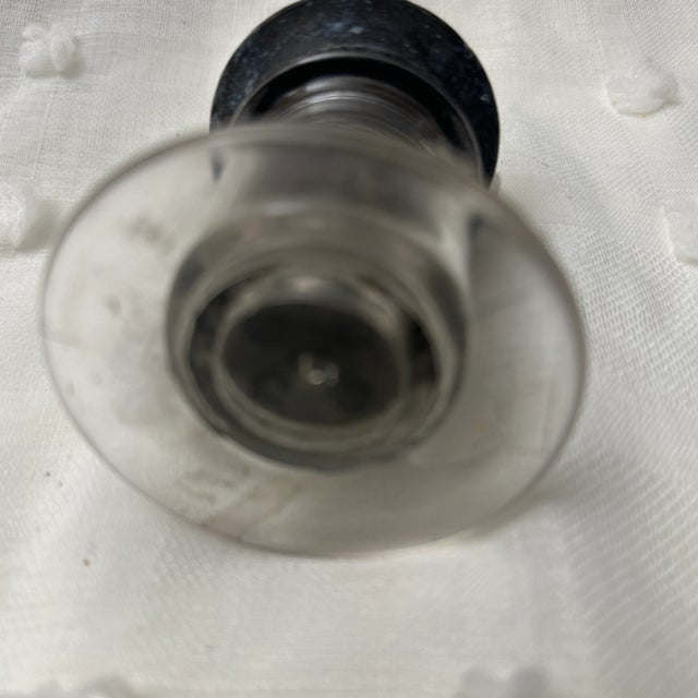 American Antique Glass Oil Lantern For Sale - Image 3 of 7