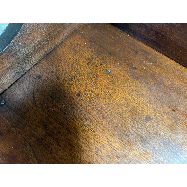 Antique Victorian Style Mahogany 4 Tier Corner Etagere Bookcase For Sale - Image 12 of 12