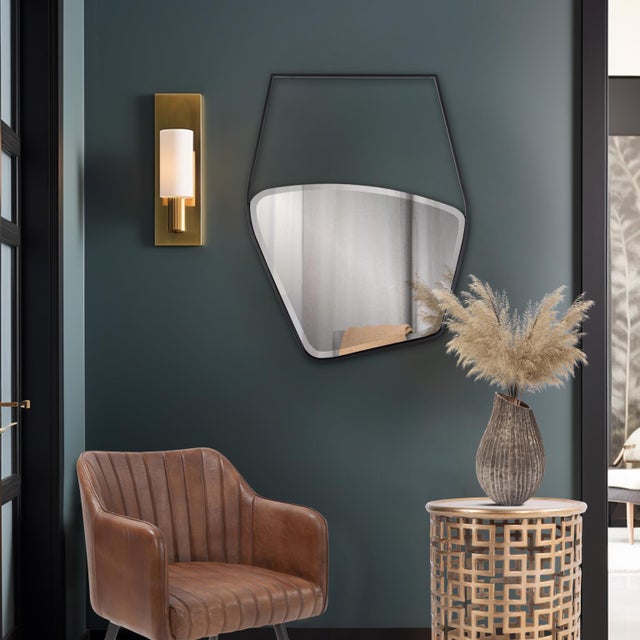 Contemporary Hayes Asymmetrical Mirror #1 For Sale - Image 3 of 9
