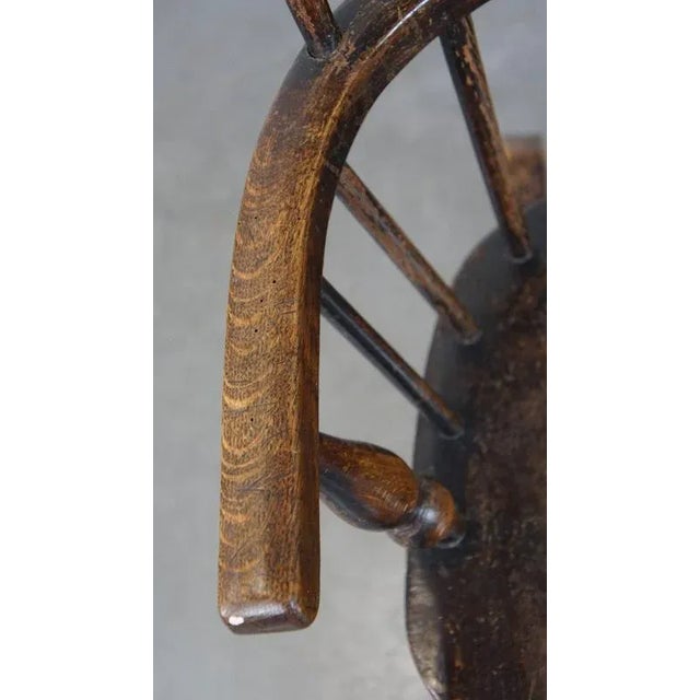 Wood English Windsor Children's Rocking Chair, Early 19th Century For Sale - Image 7 of 12