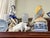 Val's Dollhouse is proud to present an utterly unique conversation piece in the form of a vintage Mid-Century pottery coin...
