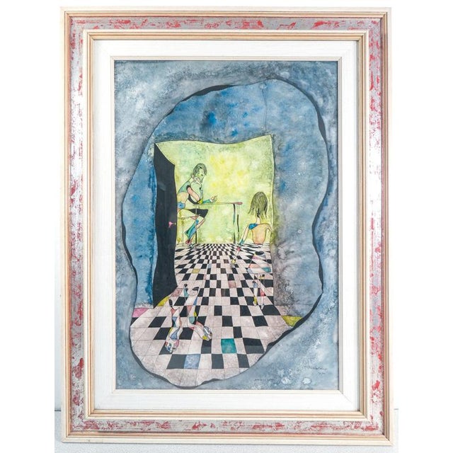 Ermanno Metelerkamp, Apparition, 1970, Watercolor and Ink on Paper For Sale - Image 16 of 16