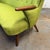 Green Vintage Danish Wingback Sofa With Teak Arms in the Manner of Kurt Olsen, Reupholstery Included For Sale - Image 8 of 13