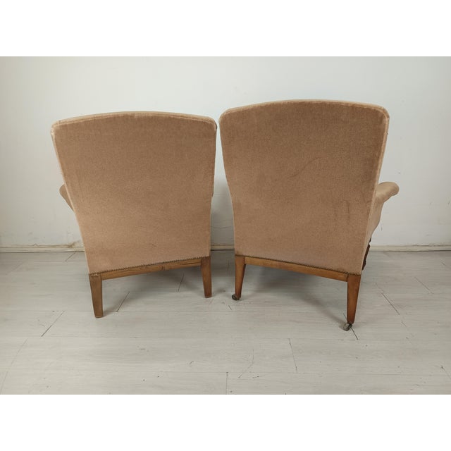Louis XVI Style Lounge Chairs and Ottoman, Set of 3 For Sale - Image 11 of 18