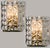 Crystal Glass & Brass Wall Sconces attributed to Kinkeldey, 1970s For Sale - Image 15 of 16