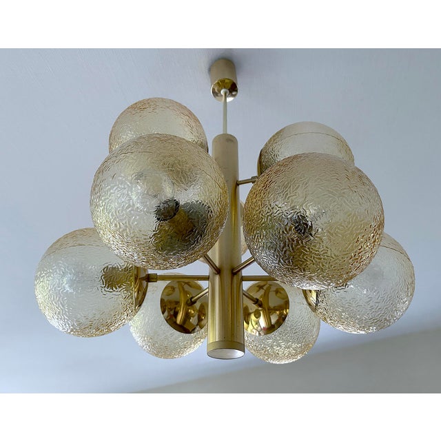 Large Space Age Bubble Glass Chandelier, 1970s For Sale - Image 18 of 18