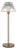 Waterford by Visual Comfort Signature Blaze 16" Rechargeable Table Lamp in Natural Brass with Clear Crystal For Sale