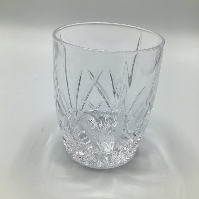 Transparent Waterford Brookside Oversized Double Old Fashioned Glass and Waterford Omega Double Old Fashioned Glass-Set of 2 For Sale - Image 8 of 12