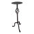 Wrought Iron Candle Stick Holder For Sale
