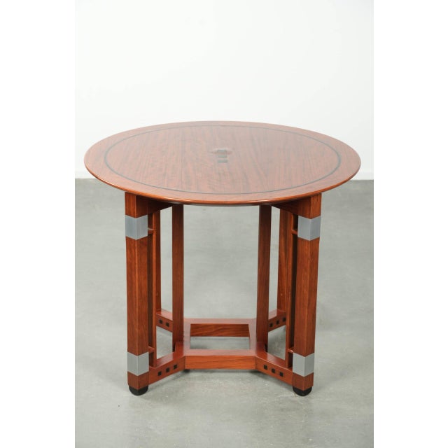 2000 - 2009 Art Deco Style Decoforma Series Round Side or Coffee Table from Schuitema For Sale - Image 5 of 12