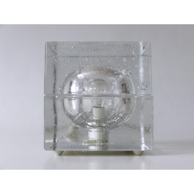 Hand Blown Cubic Table Lamps by Müller & Zimmer, 1970s, Set of 2 For Sale - Image 9 of 18