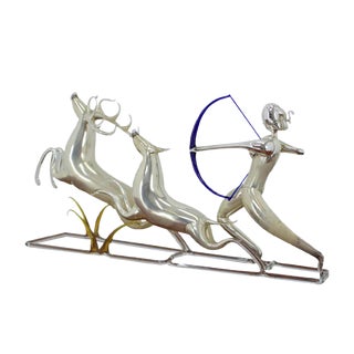 Glass Sculpture by Brychta Jaroslav, 1950s For Sale