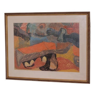 Unknown, Abstract, 1960s, Oil on Panel, Framed For Sale