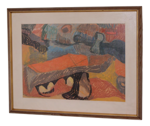 Unknown, Abstract, 1960s, Oil on Panel, Framed