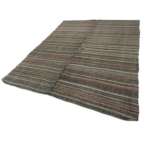 Vintage Turkish Flatweave Kilim Rug For Sale - Image 3 of 7