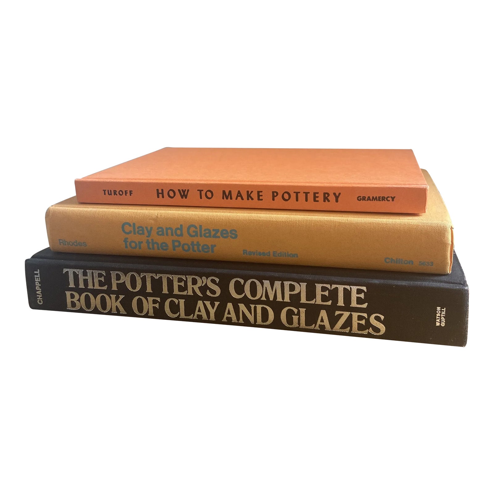 Stack of Three Vintage Books on Clay Pottery and Pottery Glazes Chairish