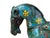 Vintage Chinese Turquoise Blue Flower Cloisonné Enamel Horse Statue For Sale - Image 11 of 13