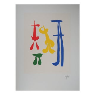 Joan Miró, Surrealist Family, Signed Lithograph For Sale