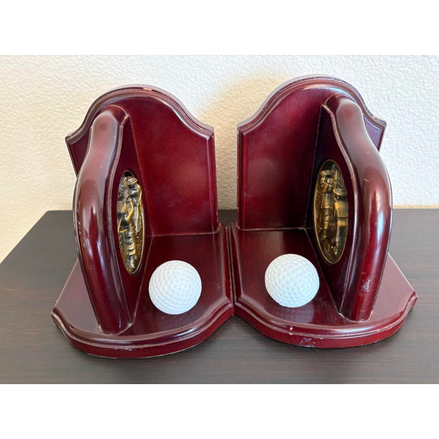 Dating back to the 1970’s this pair of golf themed bookends is quite adorable in their own right as they have a dimple in...