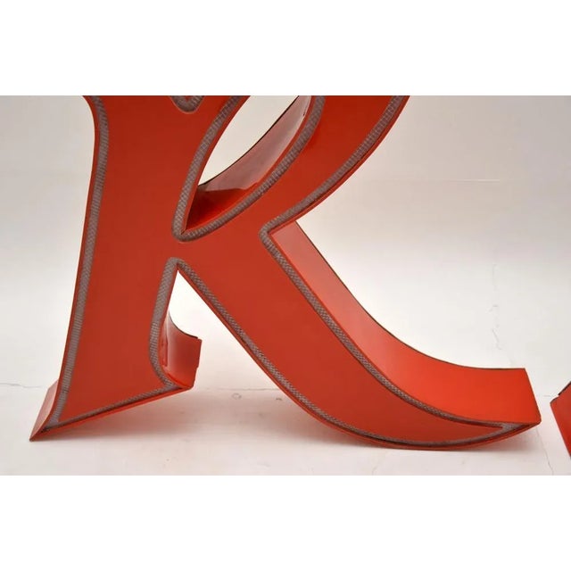 Large American Diner Lights, 1950s, Set of 2 For Sale - Image 10 of 13