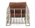 Animal Skin Andrew Martin Cage Club Chair -Brown Leather & Crome Metal For Sale - Image 7 of 7