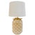 Boho Chic Pair of Late 20th Century Cream Tufted Ceramic Table Lamps With Bows For Sale - Image 3 of 12