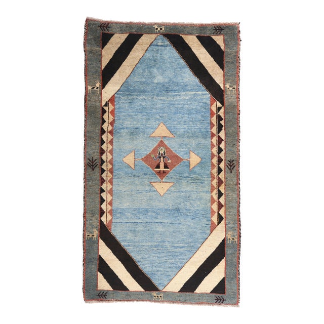 Vintage Persian Gabbeh Rug, 03'06 X 06'02 For Sale