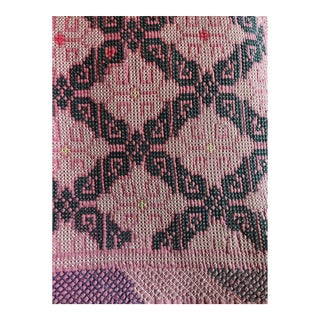 Vintage Bengal Artisan Rug or Throw For Sale