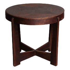 Amsterdamse School Side Table, 1920s For Sale
