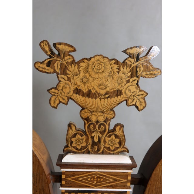 Large Charles X Lyre Clock and Globe, Set of 3 For Sale - Image 6 of 14