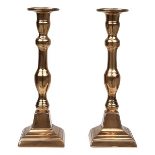 French Candlesticks in Bronze, 1890s, Set of 2 For Sale