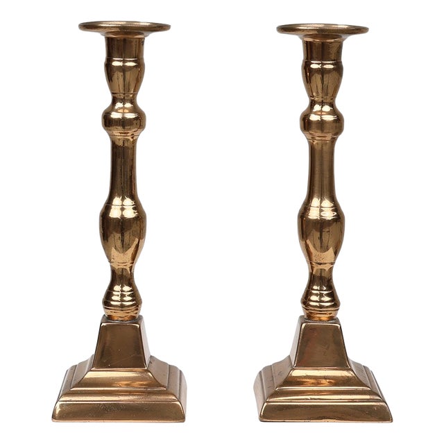 French Candlesticks in Bronze, 1890s, Set of 2 For Sale