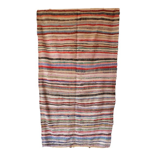 Tapis Berbère Marocain Vintage – 5,5x9,5 Ft, Laine Tissée Main, Multicolore, Boho