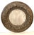 A striking, richly hand carved, gessoed, and gold gilded Italian roundel frame. The whole, intricately carved with a...