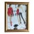 Contemporary Donald Robertson Drawbertson Repro New York Fashionista Print in Vintage Hand-Painted Frame For Sale