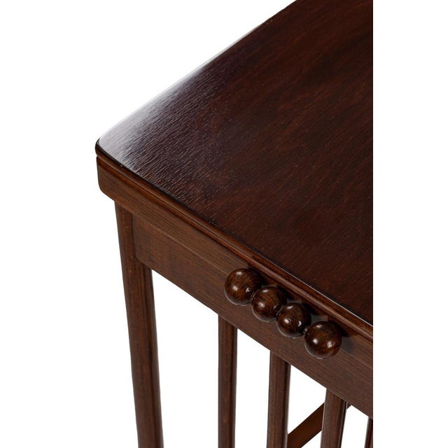 Antique Nesting Tables by Josef Hoffmann for J. & J. Kohn, 1890s, Set of 4 For Sale - Image 3 of 9
