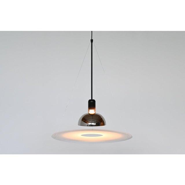 Beautiful moma design collection award winner model frisbi 850 pendant lamp designed by achille castiglioni for flos,...
