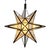 Moravian star lantern with beautiful metal work frame and clear glass inset. Great as a single star or in groupings....