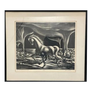 1930s Charles Earle Miller Original Signed Wpa Surrealist Post-War Etching For Sale