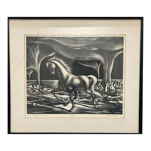 1930s Charles Earle Miller Original Signed Wpa Surrealist Post-War Etching For Sale
