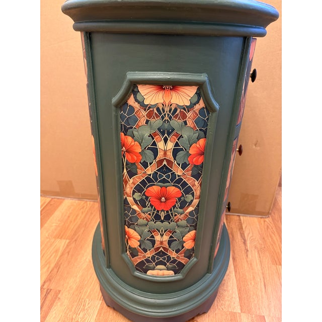 1980s Vintage 3 Drawer Cabinet With Decopauge Details For Sale - Image 5 of 7