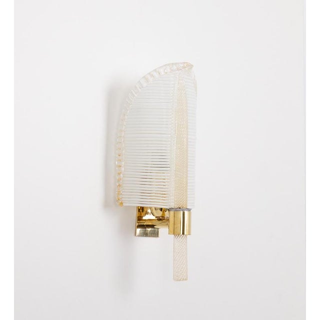 Murano Glass Wall Sconces from Barovier & Toso, Italy, 1970s, Set of 2 For Sale - Image 3 of 18