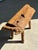 Small Brutalist Blond Teak Bench For Sale - Image 10 of 18