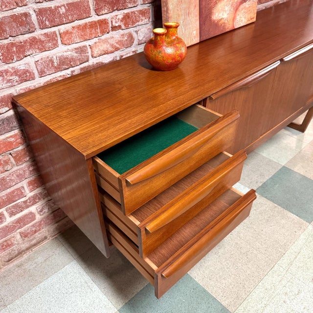 Brown Mid 20th Century Teak Sideboard by Stonehill, Attributed For Sale - Image 8 of 10