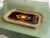 A beautiful mid-century Italian marquetry serving tray in a canted-corner octagonal shape. The center has an inlaid floral...