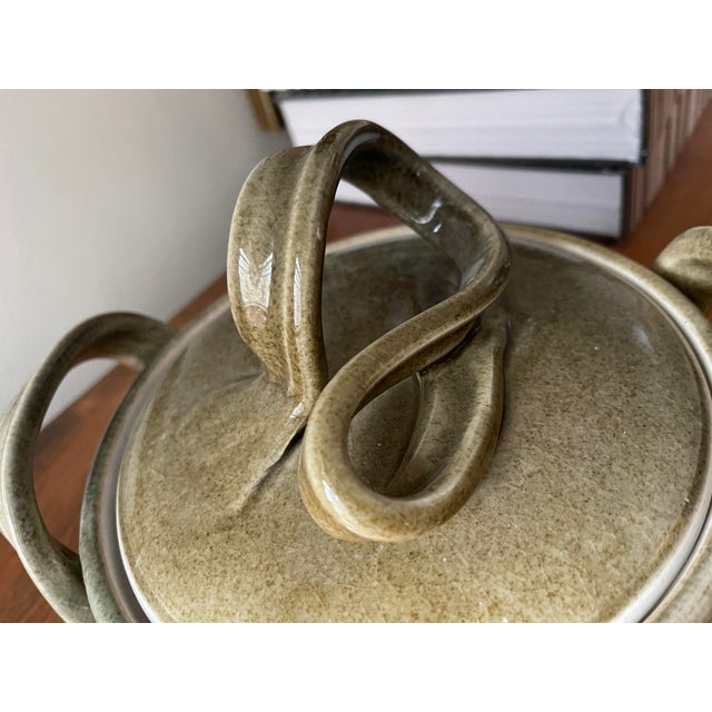 1980s 1985 Sculptural Artist Signed Pottery Bengtson For Sale - Image 5 of 10