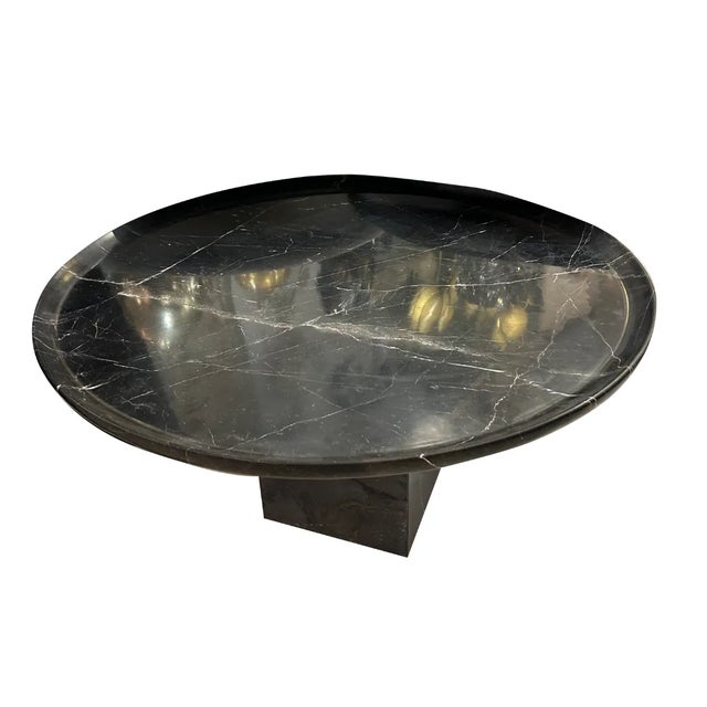 Marquina Marble Side Table, 1970s For Sale - Image 4 of 6