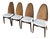 1960s Stakmore Folding Chairs Set of 4 For Sale
