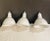 White 3 Vintage Industrial Enamel Light Domes For Sale - Image 8 of 8