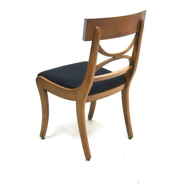 Early 20th Century Refined Klismos Fruitwood Dining Chairs - Set of 8 With Harkness Provenance For Sale - Image 9 of 11